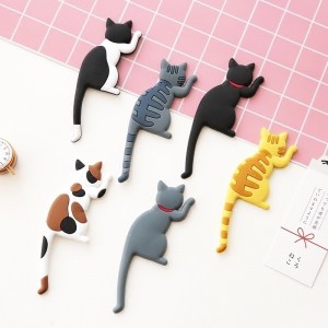 可愛貓咪造型磁鐵 創意貓咪磁鐵掛勾 冰箱貼 磁鐵掛鈎