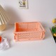 桌面摺疊置物籃 可折疊塑膠桌面收納籃 創意文具保養品收納籃
