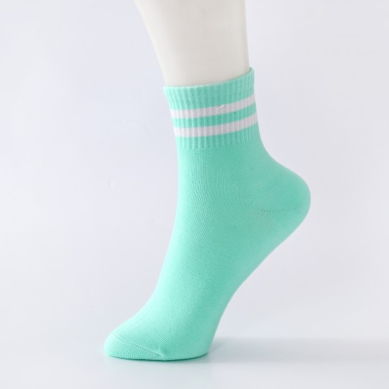學院風中筒襪 秋冬必備中筒襪 運動防滑襪子 創意條紋中筒襪 學生必備