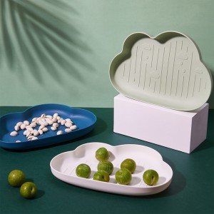 創意雲朵造型水果盤 簡約多功能零食盤 創意造型蔬果盤