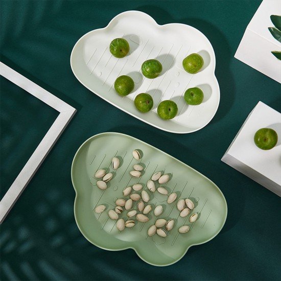 創意雲朵造型水果盤 簡約多功能零食盤 創意造型蔬果盤