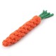 手工編織胡蘿蔔造型磨牙玩具 創意狗狗棉繩玩具 寵物潔牙磨牙玩具
