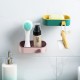 簡約雙色壁掛式肥皂盒 創意雙層瀝水肥皂架 浴室必備香皂盒 置物架