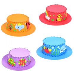 DIY創意遮陽帽 手工製作兒童帽子 益智玩具材料包