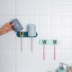 浴室必備多功能牙刷架 簡約黏貼式牙刷漱口杯收納架 壁掛式置物架