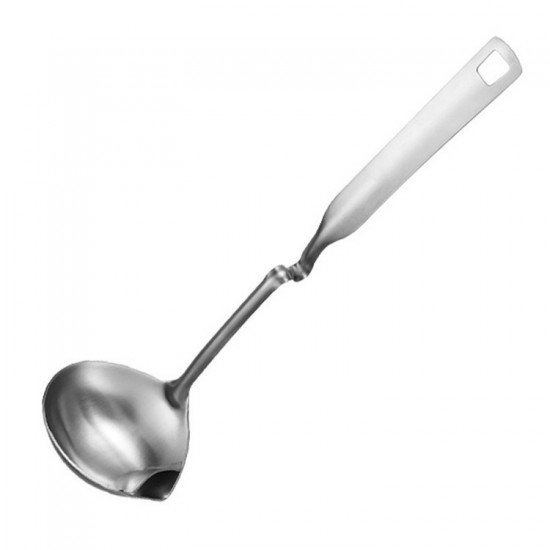 304不鏽鋼可掛式湯匙 一體成型多功能漏勺 廚房不鏽鋼火鍋湯匙