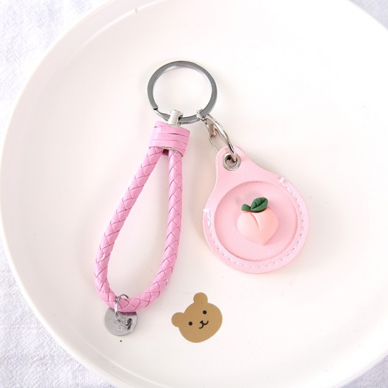可愛水滴造型感應扣保護套 創意水果鑰匙圈 感應鑰匙保護套