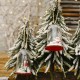 聖誕節木質透明罩吊飾 創意雪花聖誕樹必備掛飾 聖誕老人雪人吊飾