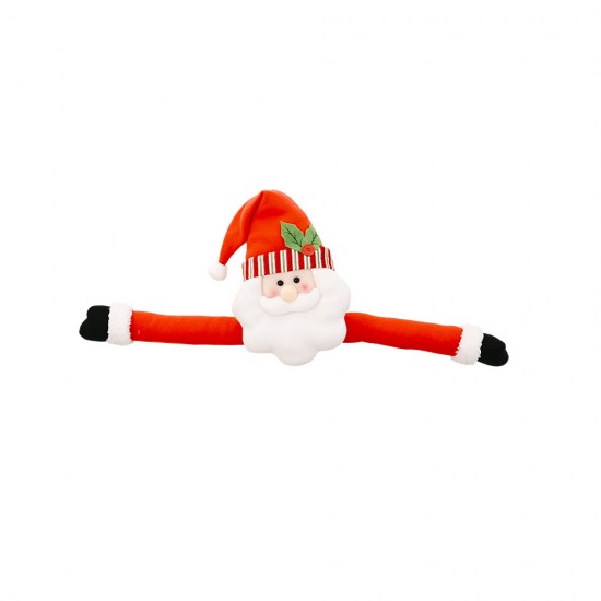 創意聖誕抱樹樹頂星 可愛聖誕樹頂裝飾 聖誕老人雪人迷路抱樹 長手娃娃