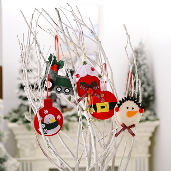 無紡布聖誕造型吊飾 創意聖誕節必備小掛飾 聖誕樹必備裝飾飾品