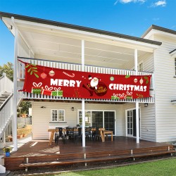 聖誕派對橫幅 創意聖誕節必備布置 聖誕氣氛布置拉旗