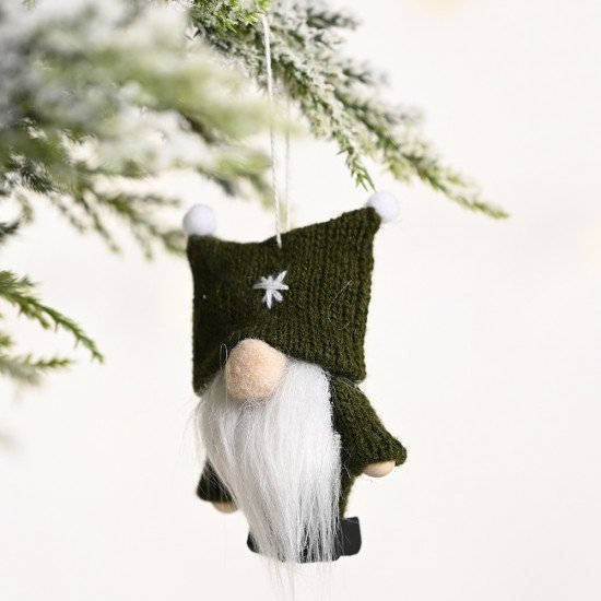 精美小巧聖誕老人吊飾 針織毛衣老人聖誕樹裝飾