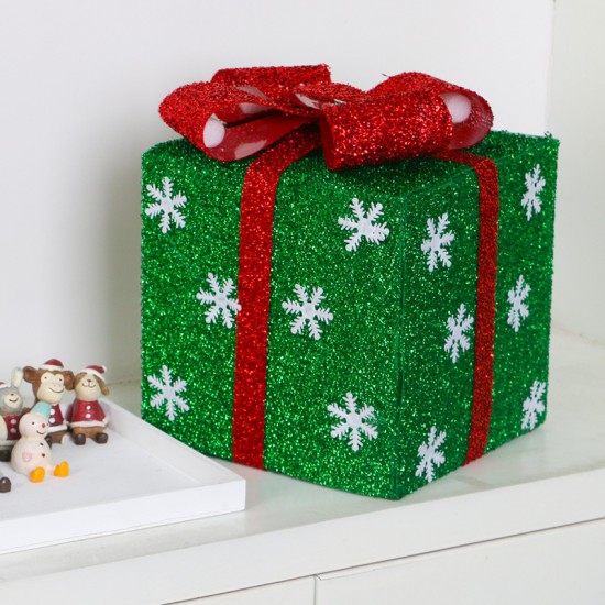 聖誕禮物盒 聖誕節必備裝飾禮物 創意聖誕裝飾金蔥禮物盒