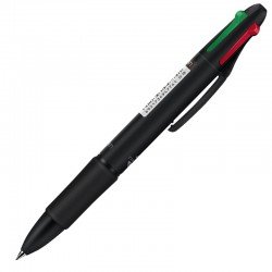 四色按壓圓珠筆 多色0.7mm原子筆 黑紅藍綠油性筆