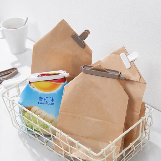 食物密封夾 多功能保鮮夾子 8個裝塑膠食品零食夾 封口夾