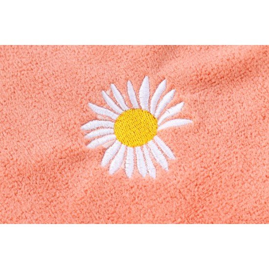 超細纖維小雛菊方巾 可愛小花吸水小毛巾 加厚不掉毛擦手巾