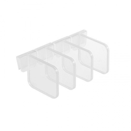 冰箱收納隔板 自由組合創意分隔板 日式分類隔板 文具分隔片 4個裝