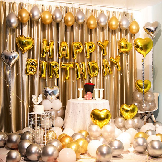 生日派對氣球套裝 氣球派對  派對布置 生日氣球  氣球佈置  生日驚喜  贈32吋數字氣球