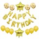 18寸生日派對星星亮片氣球套裝 HAPPY BIRTHDAY 生日裝飾 佈置道具 字母氣球 