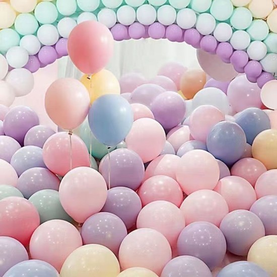 馬卡龍乳膠氣球 5寸/10寸/18寸氣球 婚慶佈置 派對佈置 糖果色汽球