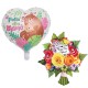 西語母親節鋁膜氣球 花圃圍裙花束獎盃 媽媽 派對裝飾 愛心氣球 節日氣球