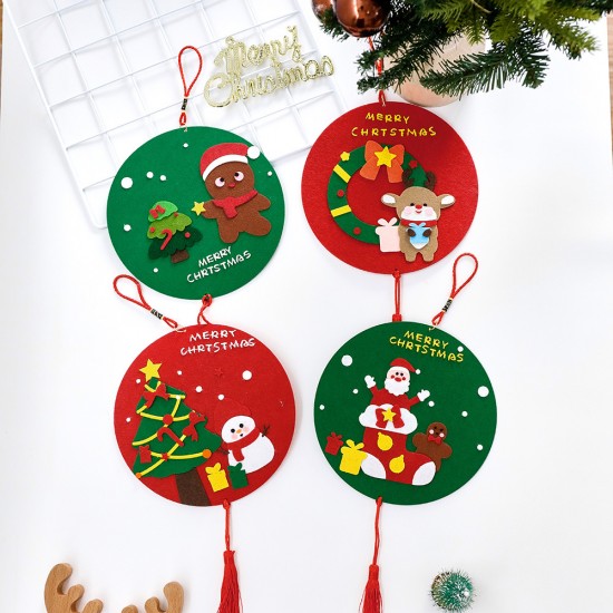 【聖誕動手做】DIY不織布聖誕節掛飾 小學禮品 美勞材料包