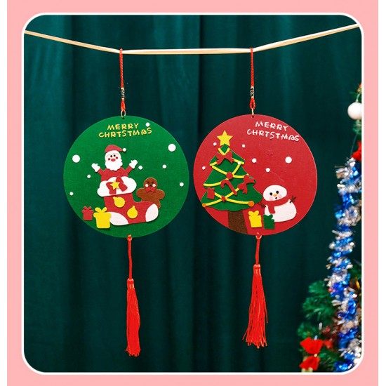 【聖誕動手做】DIY不織布聖誕節掛飾 小學禮品 美勞材料包