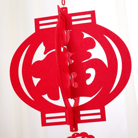 無紡布立體春節吊飾 毛氈吊飾 新年元旦裝飾 春字福字卦件 跨年佈置