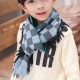 韓版兒童格子圍巾 兒童圍脖 冬季保暖圍巾 寶寶圍巾 加厚款