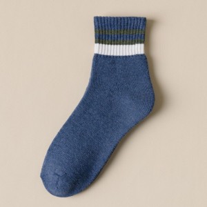 復古加厚中筒襪 男生長襪 秋冬新款  加絨 休閒襪 棉襪