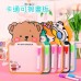 可愛動物雙面留言板 兒童塗鴉畫板 記事板 計畫表 可擦畫板