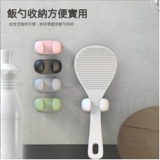 黏貼式多功能飯勺掛架 無痕壁掛 掛架 無痕掛勾 矽膠掛勾 置物架