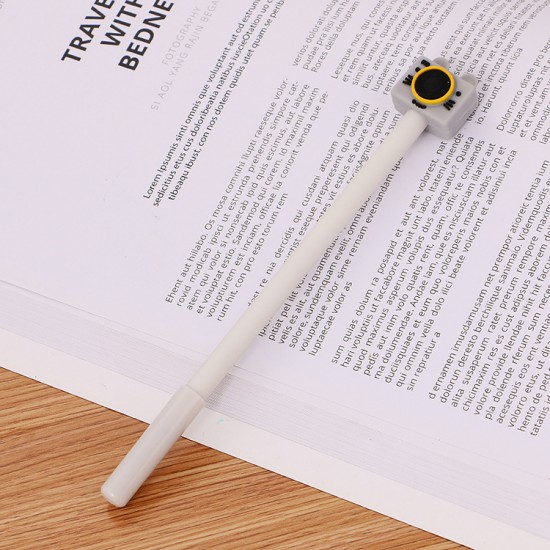  動物相機造型中性筆 黑色原子筆 兔子無尾熊 辦公文具 學生文具