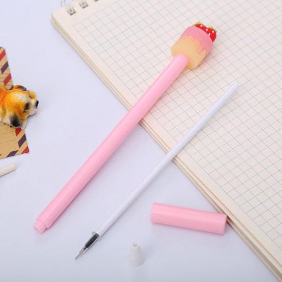水果蛋糕中性筆 生日快樂 原子筆 造型筆 書寫文具 辦公文具 學生文具 