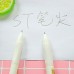 ins風小白按壓刷題筆 黑色原子筆 中性筆 ST頭 辦公文具 學生文具