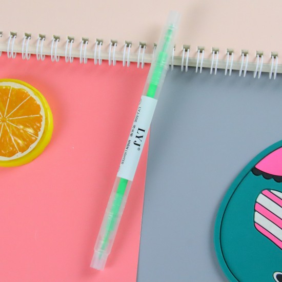 極簡雙頭螢光筆 塗鴉筆 重點標記 記號筆 學生必備文具