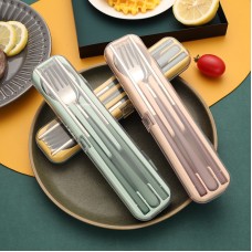 ins風不銹鋼餐具三件組 環保餐具組 隨身餐具 方便攜帶 上班族必備