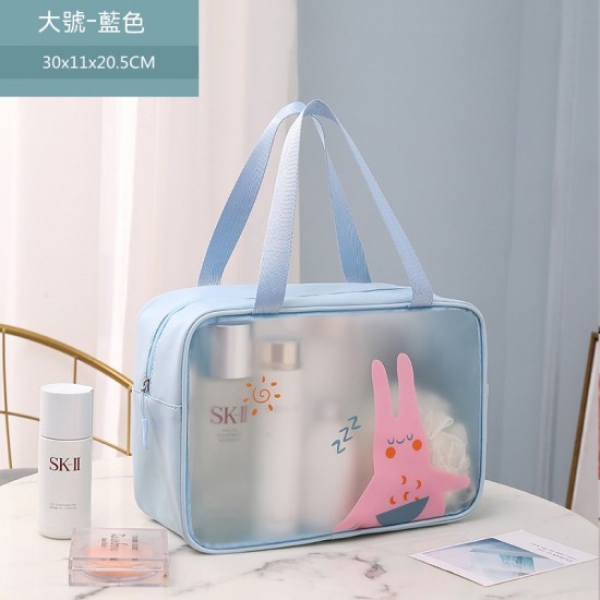 卡通透明防水化妝包 游泳包 洗漱包 收納包 大容量 手提包 旅行必備