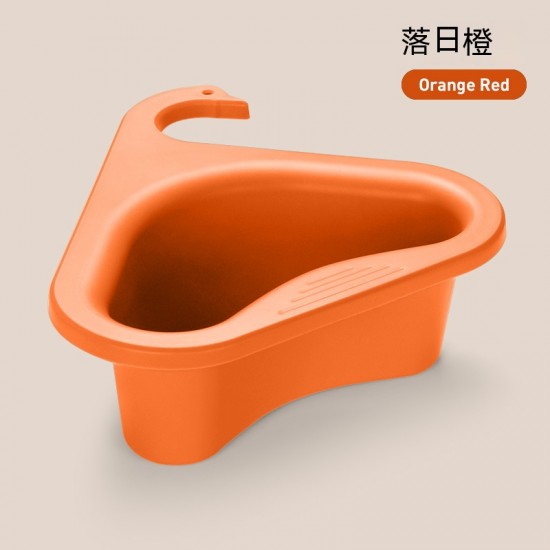 天鵝造型多功能瀝水籃 免打孔 濾水網 收納籃 置物架 廚餘過濾