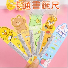 可愛動物書籤尺 直尺 軟尺 異型尺 卡尺書籤 繪圖 學生文具 3入/卡