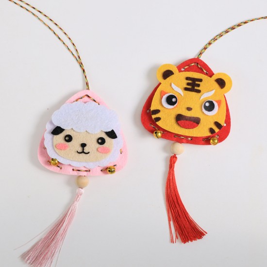 動物造型香包吊飾 端午節 不織布粽子 DIY材料包 兒童手工 驅蚊