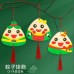 木質塗鴉粽子吊飾 端午節 兒童美勞 填色 DIY材料包 手作 掛飾 