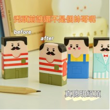 聰明絕頂橡皮擦 禿頭橡皮擦 造型橡皮擦 創意 搞怪文具 學生用品 小禮品 