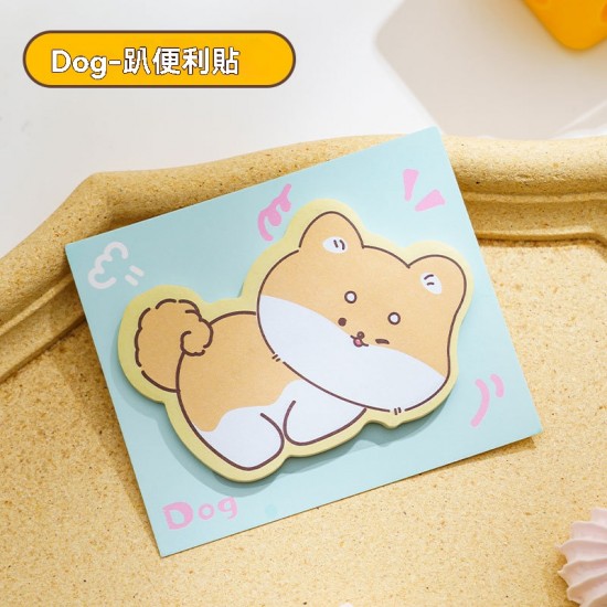  小動物趴睡異形便利貼 N次貼 留言貼 便條紙 便簽 備忘錄 裝飾貼紙