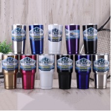 大容量不鏽鋼冰壩杯 冰霸杯 保冷杯 保溫杯 酷冰杯 水杯 咖啡杯 附吸管 900ML