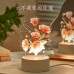 ins風小夜燈 氛圍燈 裝飾燈 裝飾擺件 交換禮物 玫瑰 鬱金香 情人節