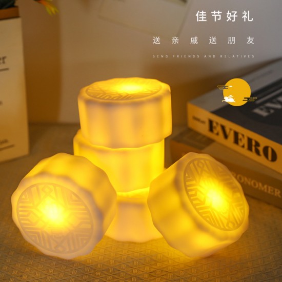【中秋必備】月餅造型小夜燈 - 居家溫馨氛圍燈