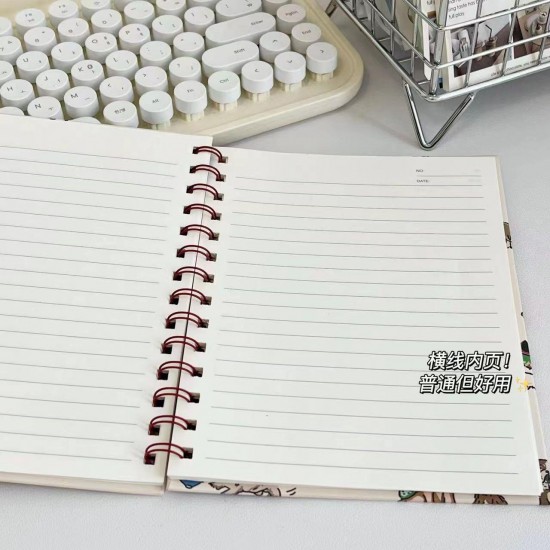 【狗狗造型】可愛小狗線圈筆記本 - 隨身記事文具本