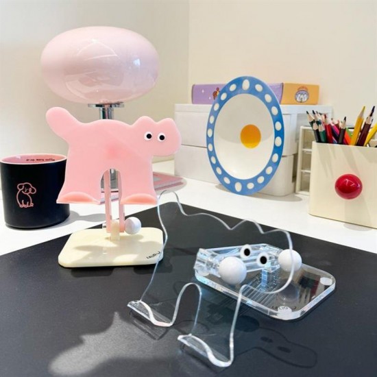 【桌面追劇神器】貓咪手機平板支架 - 可愛摺疊懶人架