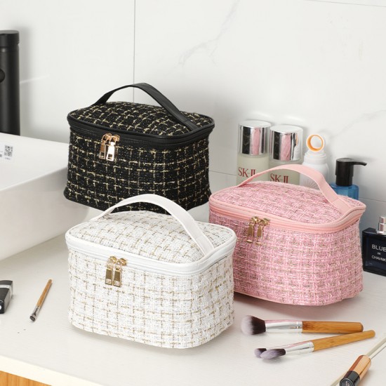 【輕奢小香風】大容量化妝包 - 高質感便攜收納旅行袋